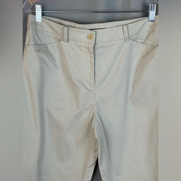 Jones New York Signature Cotton Flat Front Stretch Pants- Sz 12 - Picture 2 of 11